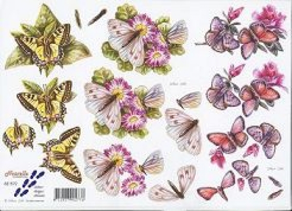 3D Schneidebogen Schmetterlinge